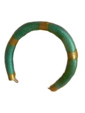 Faux Leather & Copper Bracelet - 6.5" Unisex